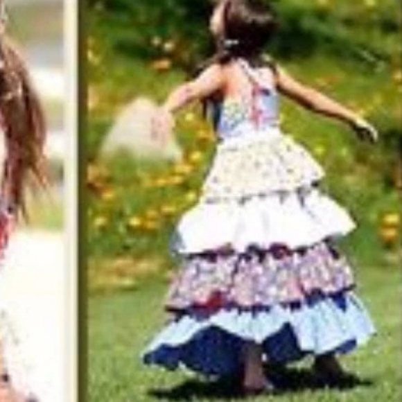 Matilda Jane Blue and Pink Floral Dress Sz10 - Picture 2 of 12